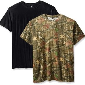 Mossy Oak Men's 2 Pack Crew Neck T-Shirts